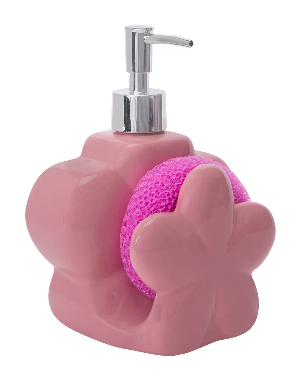 Dish Soap Dispenser With Sponge Flower