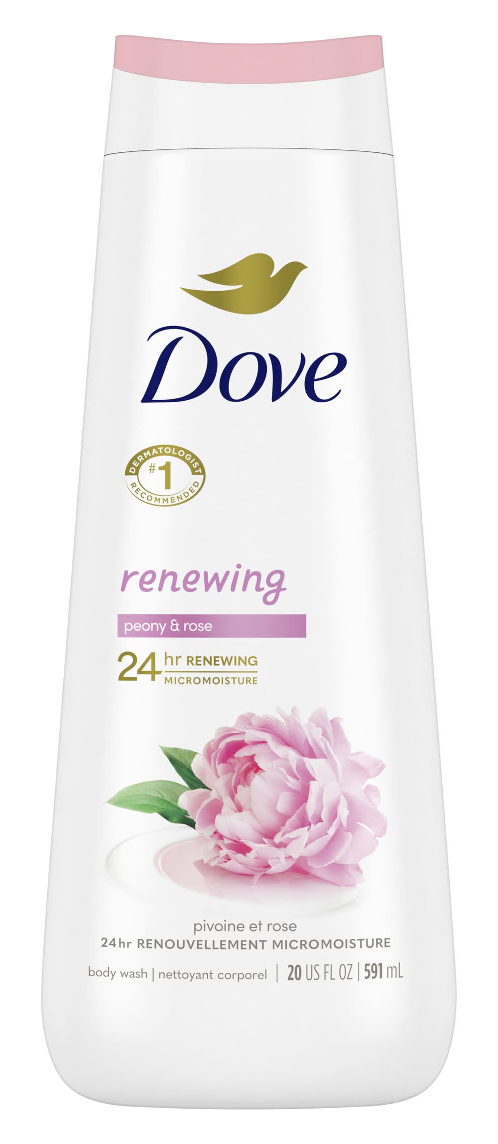 Dove Renewing & Renew Body Wash Verity pack, Assorted (3 x 24 fl oz)