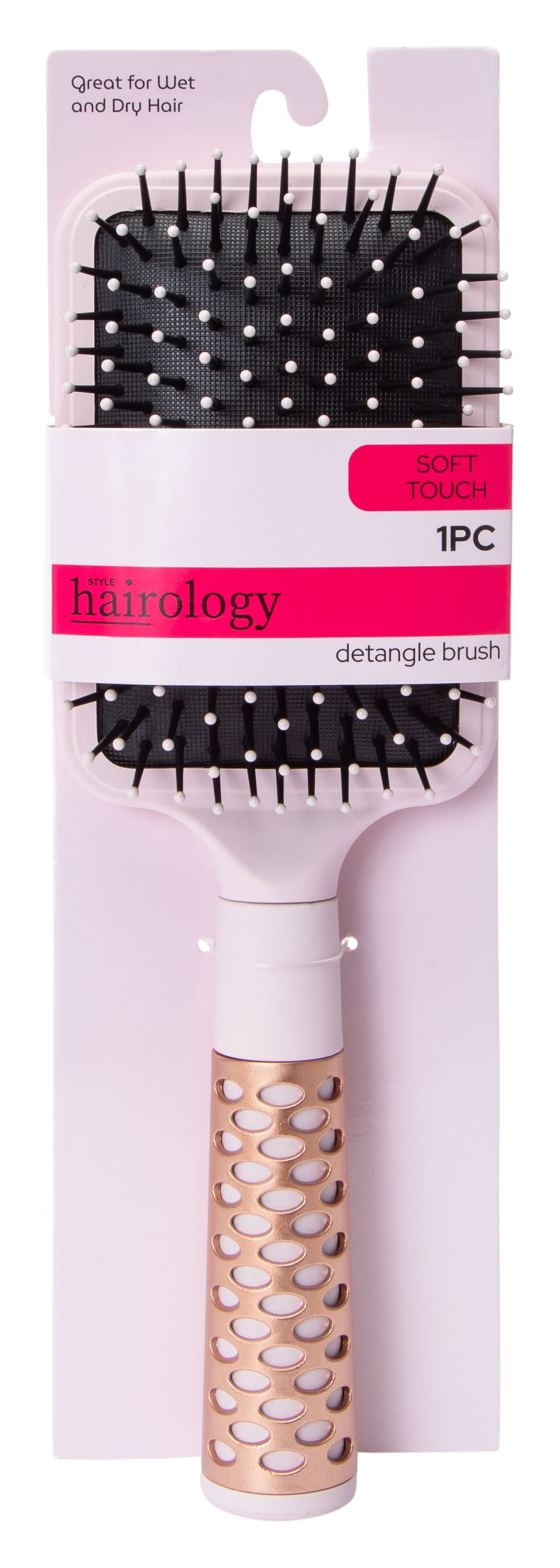 Soft Touch Detangle Brush 1-Count Pink