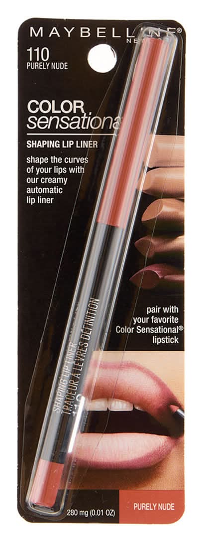 Maybelline New York Color Sensational Shaping Lip Liner, 110 Purely Nude (0.01 oz)
