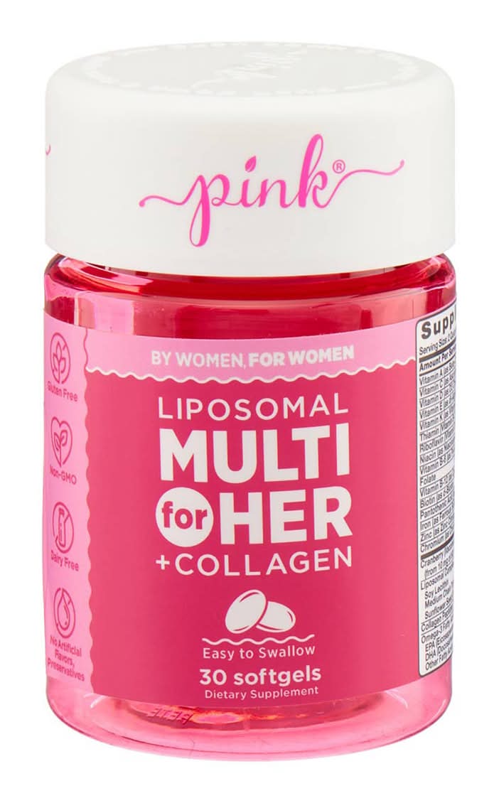 Pink Liposomal Multi For Her Collagen Softgels 30 Ct