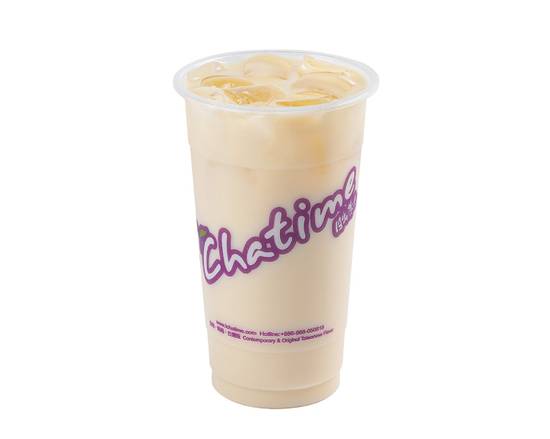 Cold Brown Rice Green Milk Tea