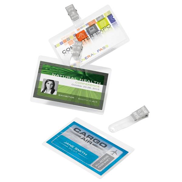 Office Depot Laminating Pouches Id Badge With Clip (25 ct)