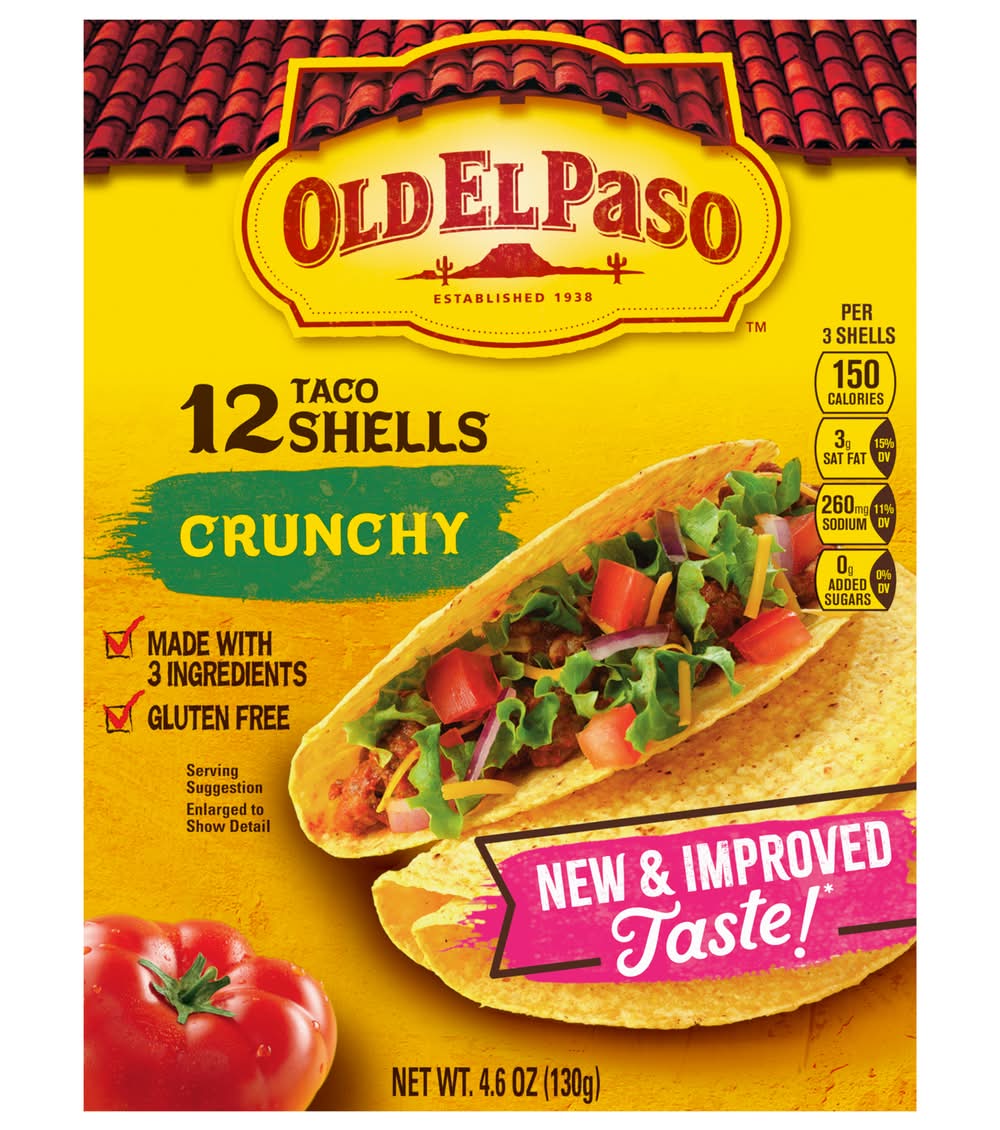 Old El Paso Crunchy Taco Shells (4.6 oz, 12 ct)