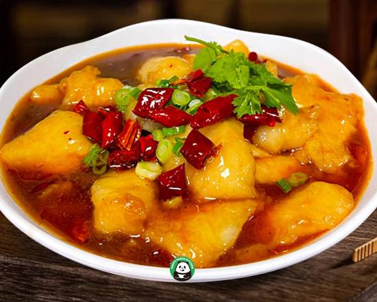 Sichuan Boiled Fish Fillet In Spicy Sauce 水煮鱼片