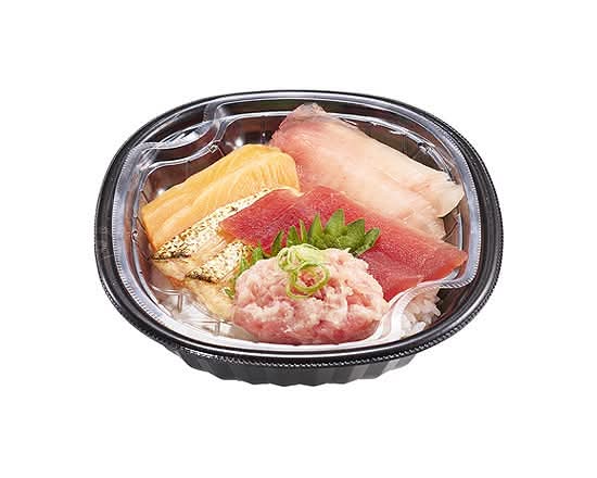 まぐろサーモン丼