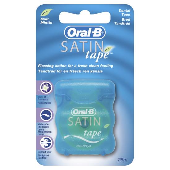 Oral-B Satin Tape Dental Floss Mint (10g)