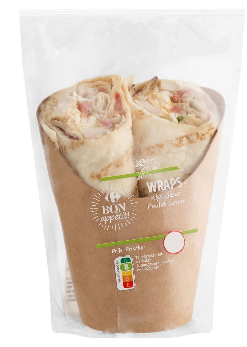 Carrefour Bon Appétit! Wraps Poulet Caesar 222 g
