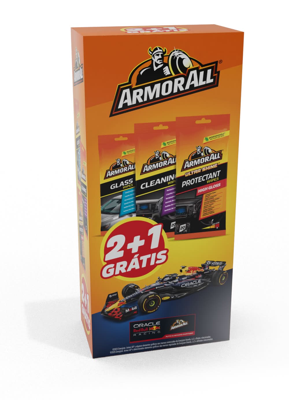 Pack toalhetes Armor All Tablier Brilho Multiusos e Vidros