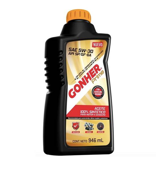 Aceite Motor 5w30 Sintetico Prime 5 Lts A Gasolina Gonher