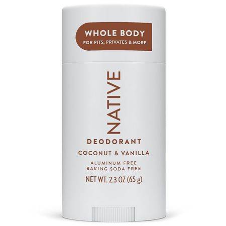 Native Whole Body Stick Deodorant Coconut and Vanilla - 2.3 oz