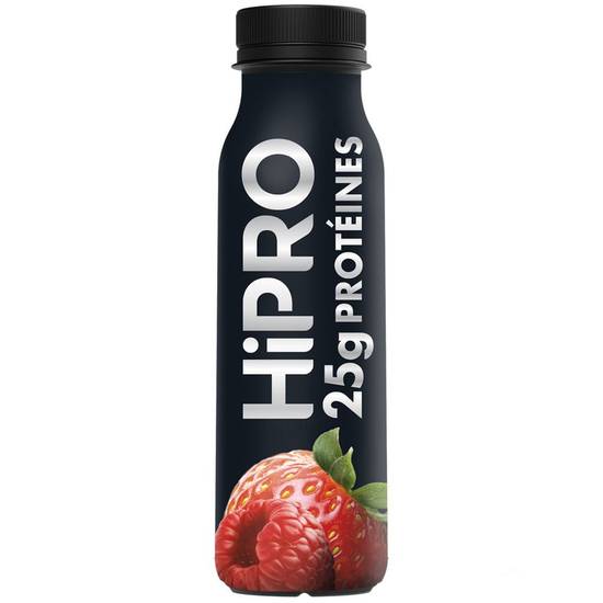 Yaourt à boire fraise framboise Hipro 300g