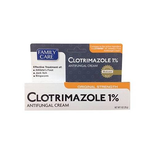 Family Care 1% Clotrimazole Antifungal Cream (1 oz)