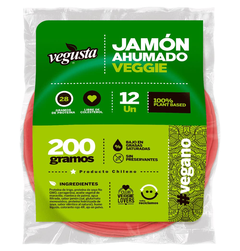 vegusta · Jamón ahumado veggie (12 un)