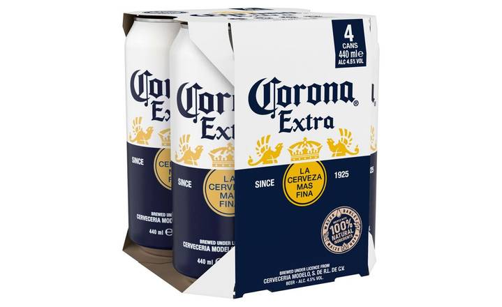 Corona Extra 4 x 440ml Cans (404987)