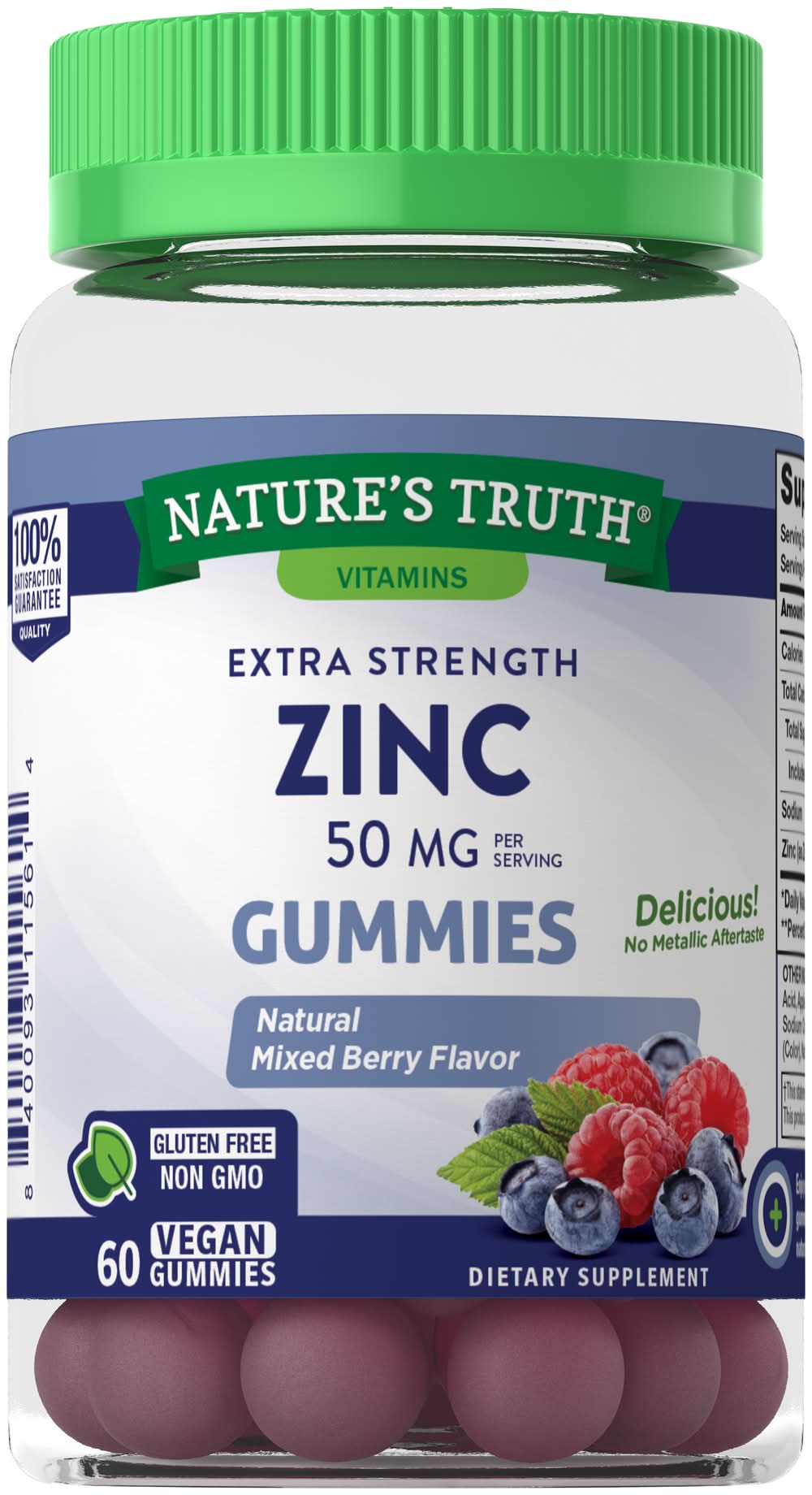 Nature's Truth Extra Strength Zinc Gummies (8 oz)