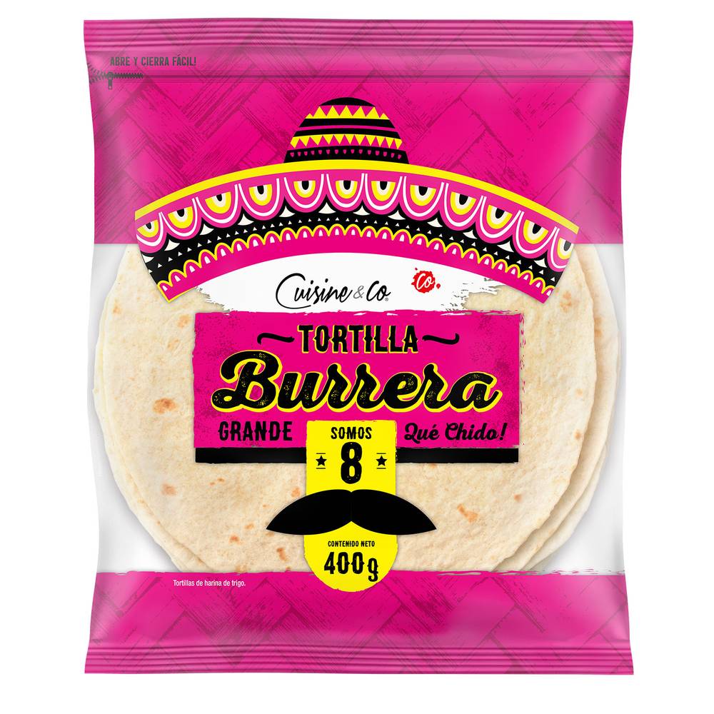 Cuisine & co tortilla burrera (bolsa 8 u)