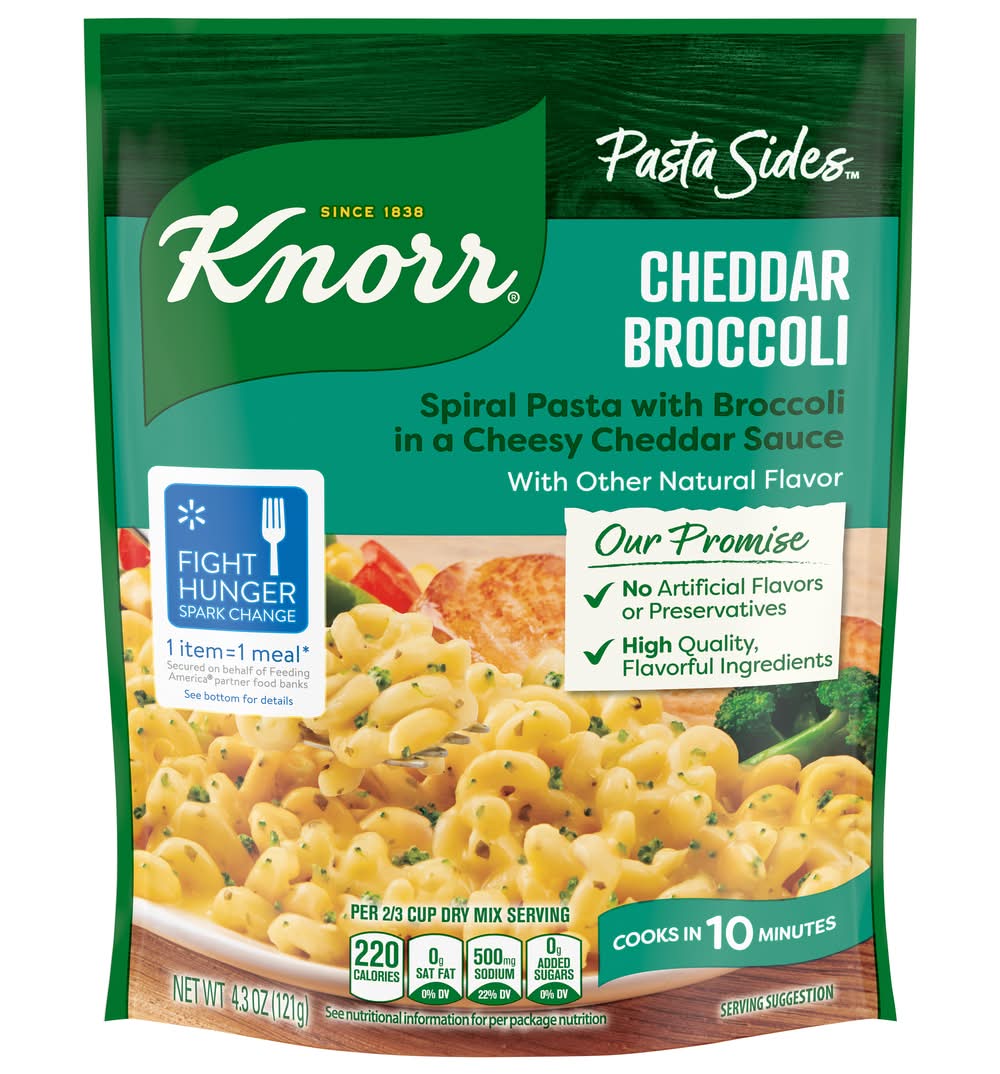 Knorr Pasta Sides Fusilli Pasta, Cheddar Broccoli (4.3 oz)