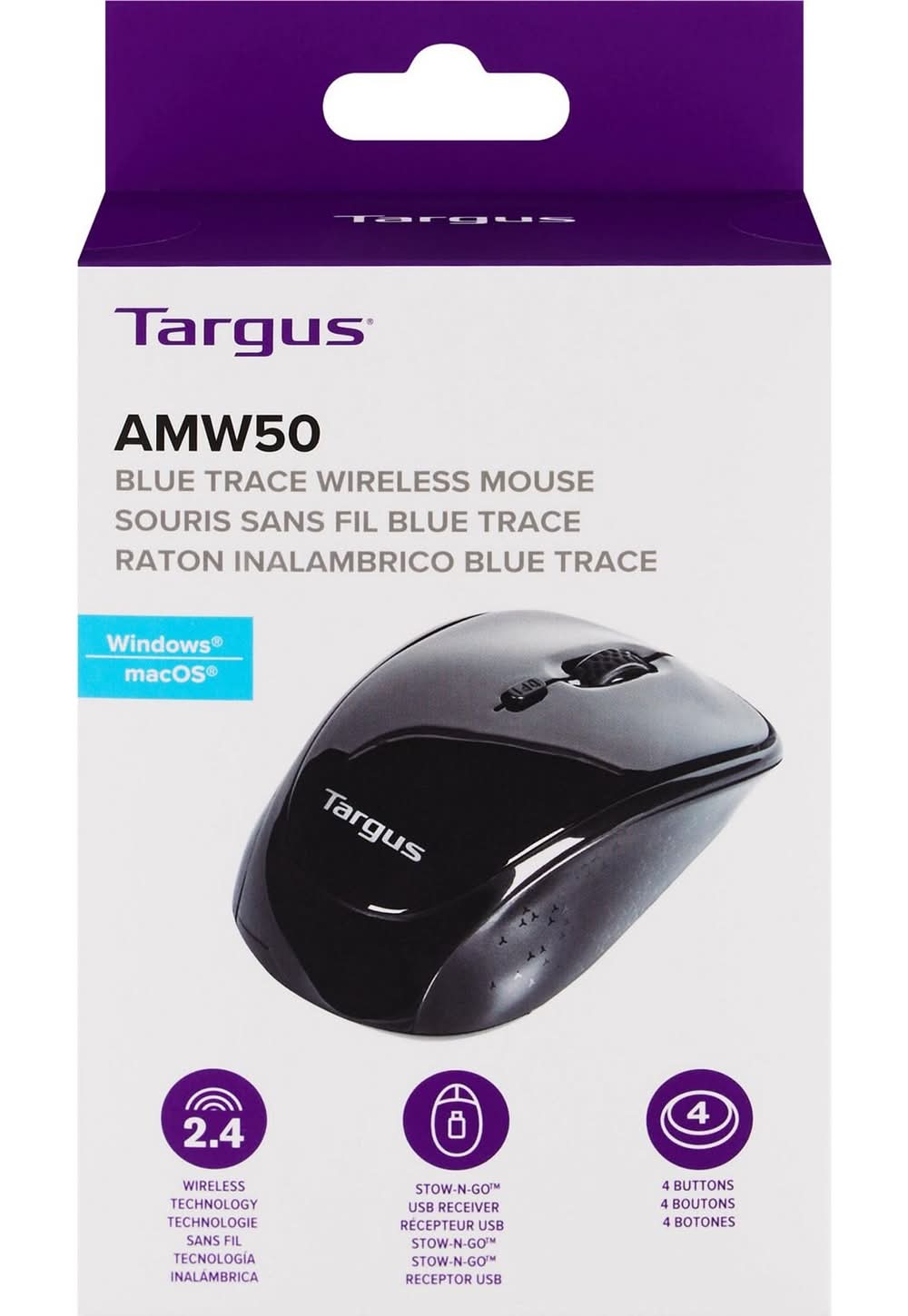 Targus Amw50 Blue Trace Wireless Mouse