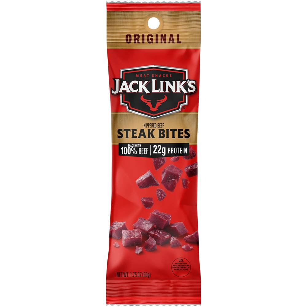 Jack Link's Kippered Steak Bites Meat Snacks Original