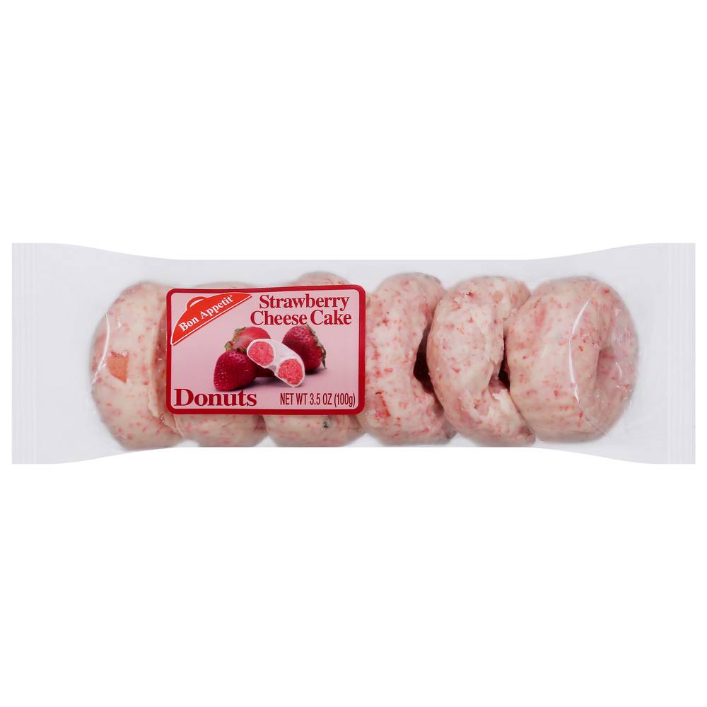 Bon Appetit Cheese Cake Donuts, Strawberry (3.5 oz)