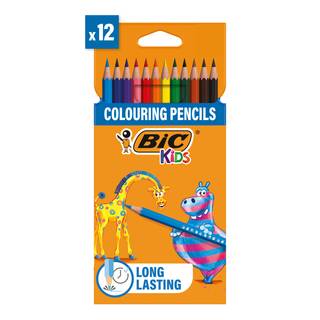 BIC Kids Evolution ECOlutions Colouring Pencils - Assorted Colours, Pack of 12