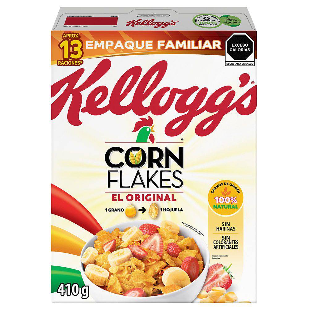 Corn Flakes · Cereal de hojuelas de maíz (410 g)