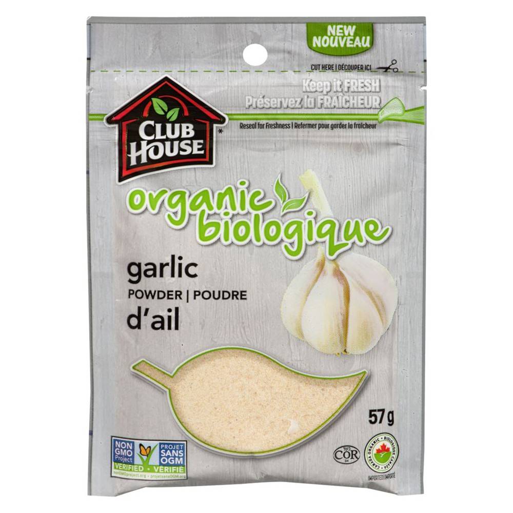 Club House Organic Garlic Powder (57 g)