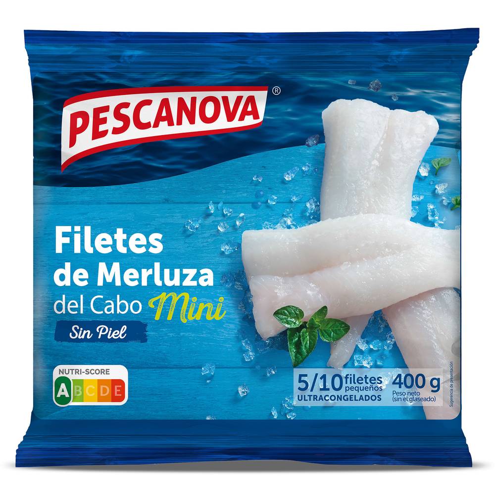 Filetes De Merluza Sin Piel Baby Pescanova Bolsa 400 G