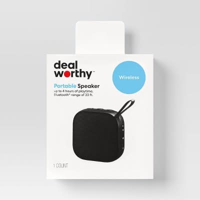 Rechargeable Battery Bluetooth Speaker - dealworthy™ Black: Portable, Wireless USB Connection