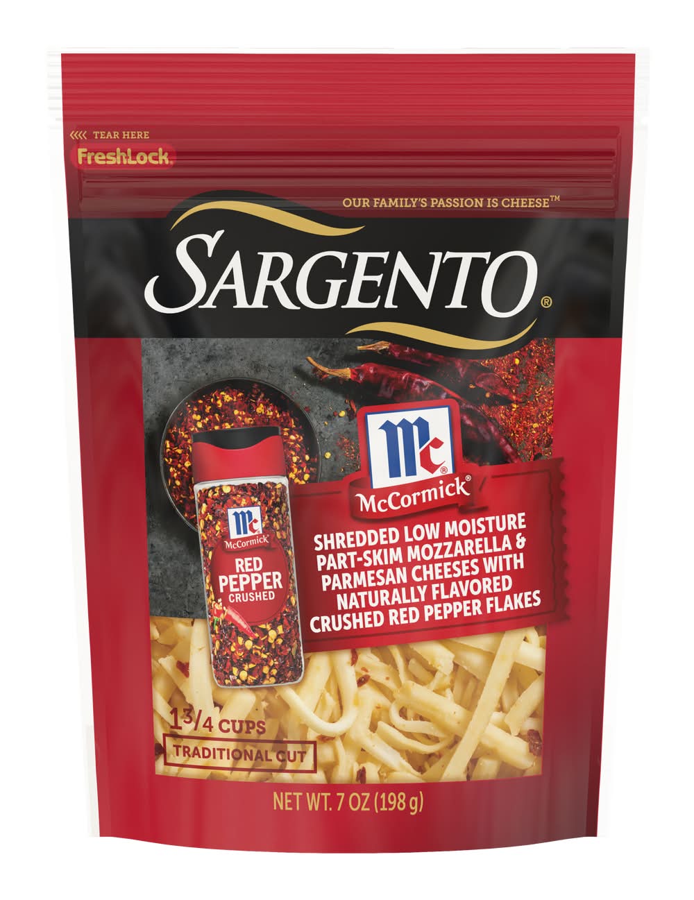 Sargento Tradition Cut Crushed Red Pepper Flakes Cheese (7 oz)
