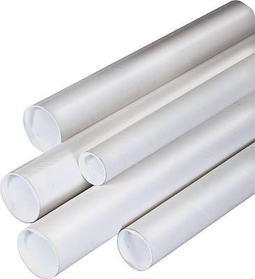 Staples Mailing Tubes (white) (6 ct)