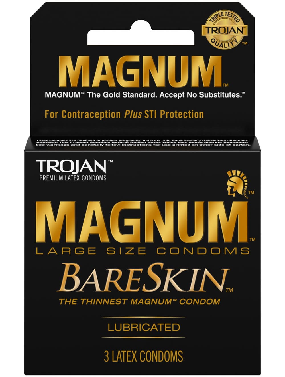 Trojan Magnum Bareskin Condoms (3 ct)