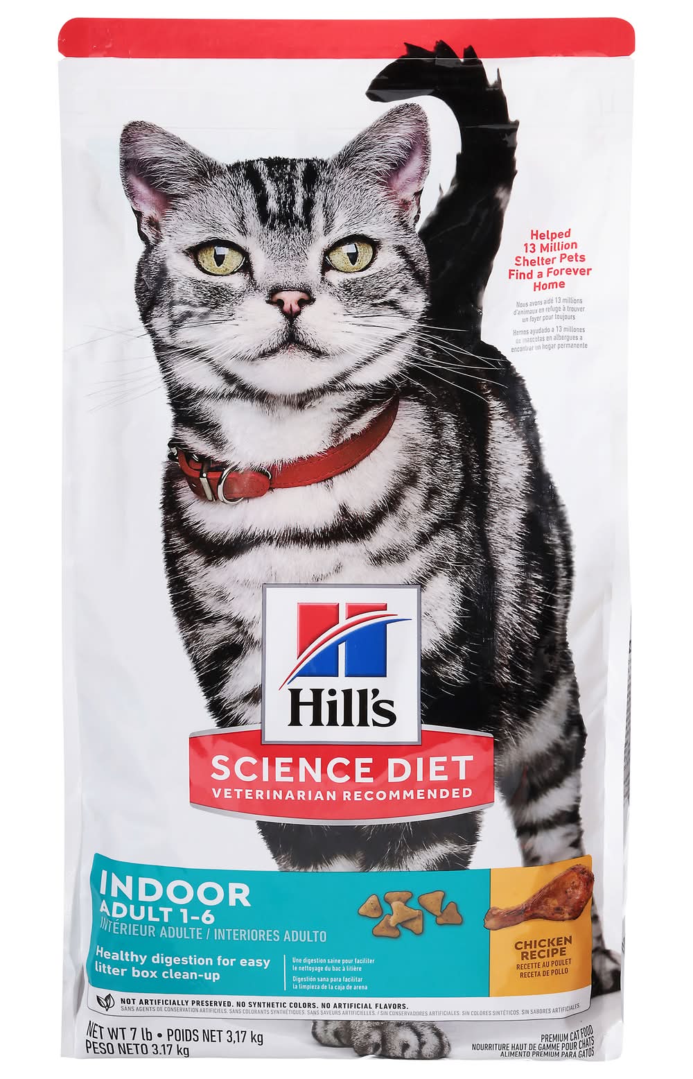 Hill's Indoor Chicken Recipe Adult 1-6 Dry Cat Food (7 lbs)