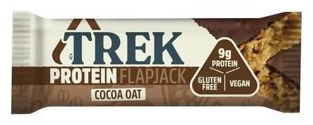TREK Cocoa Oat Protein Flapjack Chocolate Flavour Topped 50g