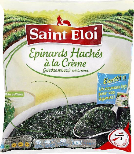 Epinards hachés à la crème - saint eloi - 1kg