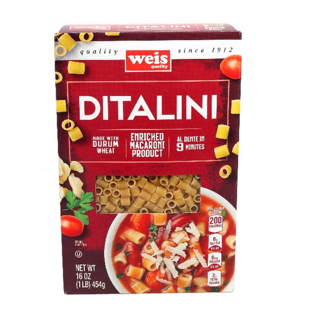 Weis Classic Ditalini Pasta (16 oz)