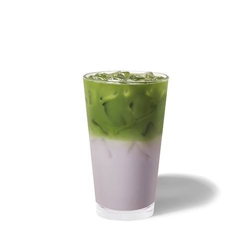 Iced Lavender Flavour Matcha Latte