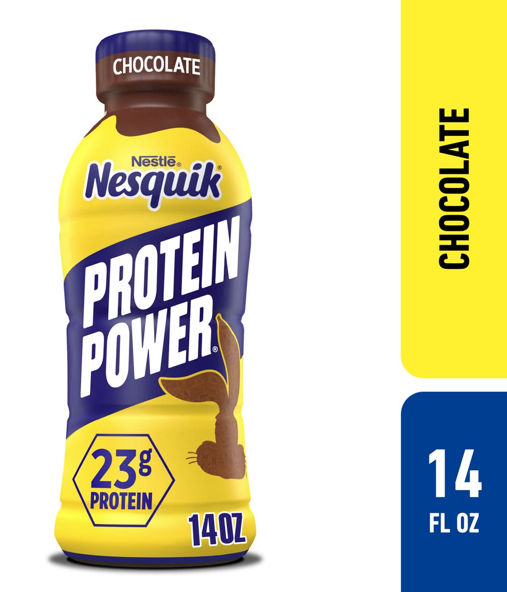 Nesquik Protein Power Milk Beverage, Chocolate (14 fl oz)