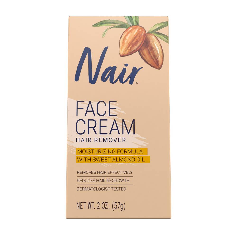 Nair Face Cream Moisturizing Thorough Hair Removal (2 oz)