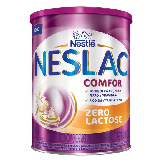 Nestlé composto lácteo neslac comfor zero lactose (700g)