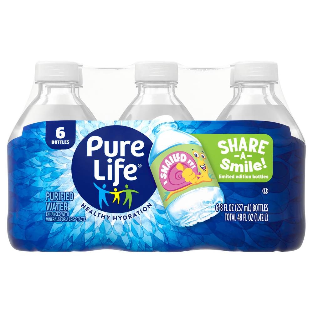 Nestlé Pure Life Water 8z (6 x 8 fl oz)