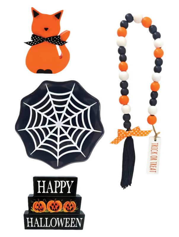 The Halloween Collection Spiderweb Halloween Tray Objects