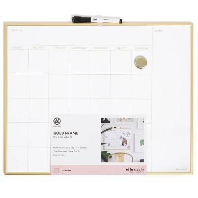 Les Produits U Magnetic Dry Erase Calendar Board (16" x 20"/white)