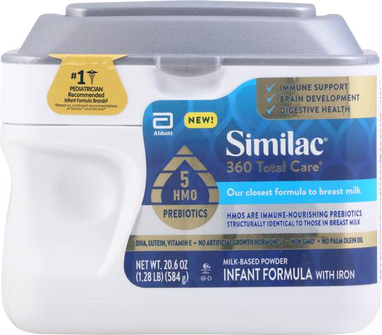 Similac Total Care Milk-Based Infant Formula With Iron (20.6 oz)