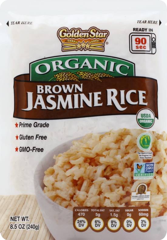 Golden Star Organic Brown Jasmine Rice
