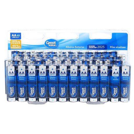 Great Value · Alkaline battery AA (48 units)