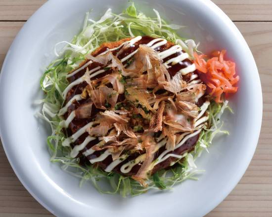 お好み焼風 大っきなまぐろメンチカツ Okonomiyaki Style Minced Tuna Cutlet