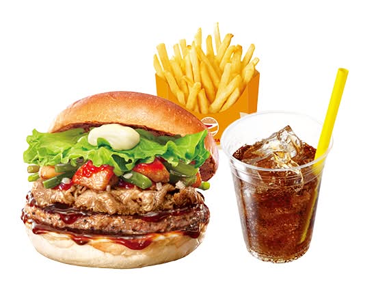 【セット】絶品にんにく牛カルビバーガー ZEPPIN (Ultimate) Garlic Beef Rib Burger Set