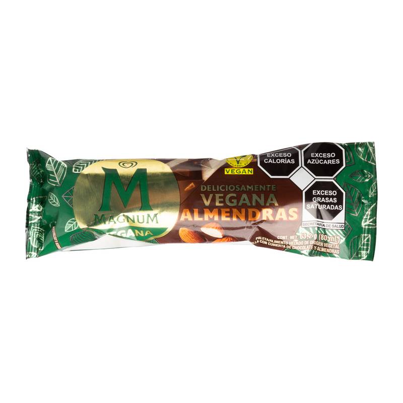 Magnum · Paleta vegana con almendras (63 g)